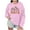 Pink Long Sleeve Shirts for Women, variant on Mceream Womens Long Sleeve Shirts Plus Size Fashion Crewneck Plus Size Tops Long Sleeve Going Out Tee Shirt Fitted Dressy Blouses Casual Print 2025 Plus Size Spring Clothing Sudaderas Para NiñAs