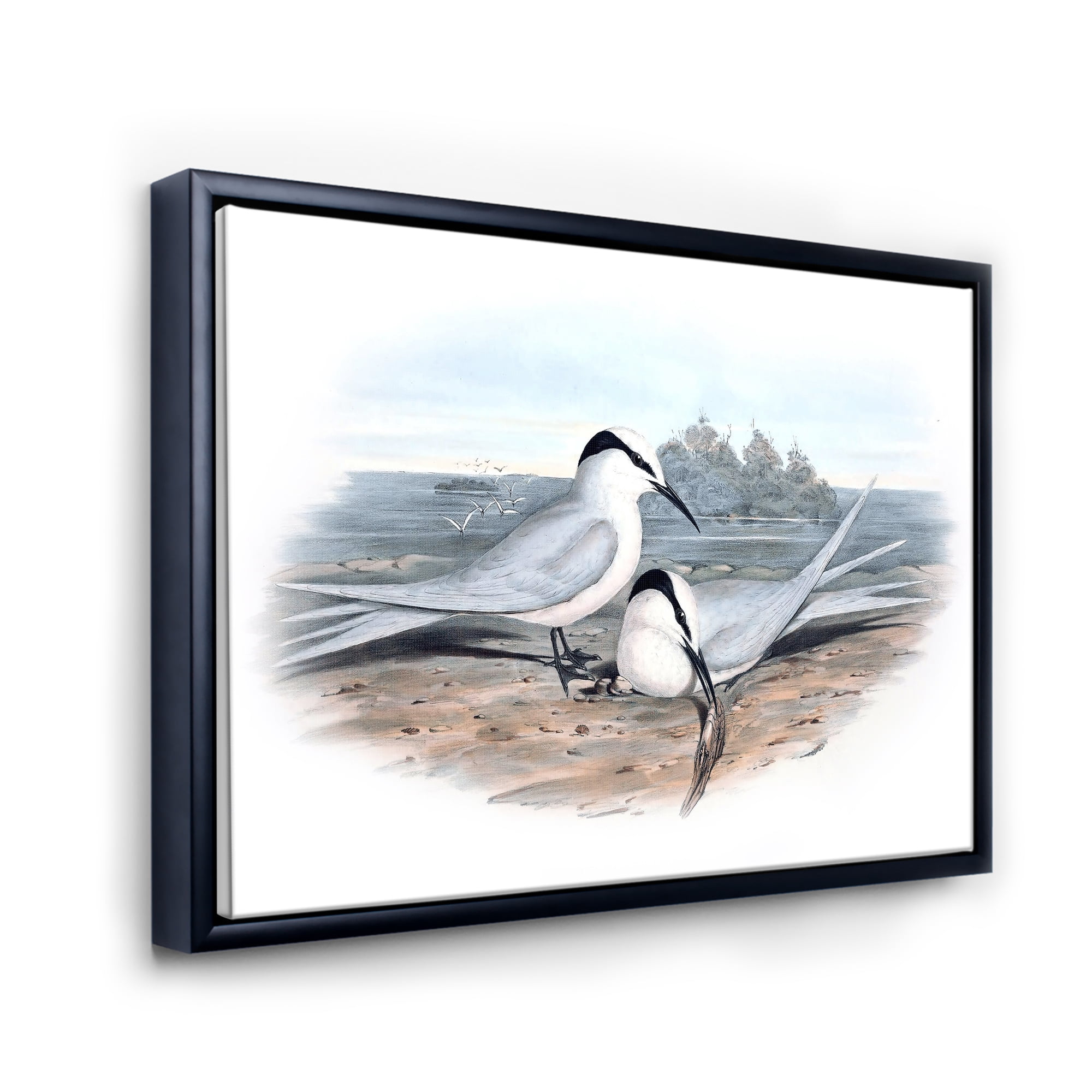 Designart 'Ancient Birds In The Wild IX' Traditional Framed Canvas Wall Art Print