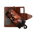 thumbnail image 2 of Brown Horse Case for Samsung Galaxy Note 20 Magnetic Detachable Pu Leather Wallet Cover Flap Closure and Snap-on Book Style Cases Card Holders Wrist Strap 2 in 1 Folio, 2 of 3