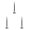 3PCS-5.90 Inch, variant on Hanging Crystal Raindrop Suncatcher - Clear Clear Acrylic Prism Hanging Ornament, Chandelier Window Decor, Halloween Ghost Drop Decor Light Reflecting Pendant for Christmas Decoration 2PC