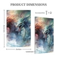 thumbnail image 3 of Balery Ink Style Wave Dragon for Duplex Wall Plates Kit, Electrical Outlet Covers, Standard Size 1-Gang 5.0" x3.0", Electric Receptacle Plug Covers-Style V, 3 of 6