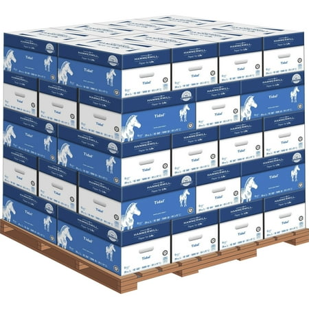 Hammermill Tidal 8.5 x 11 Copy & Multipurpose Paper - White - Recycled, 92 Brightness - Letter - 8 1/2" x 11" - 20 lb Basis Weight - 200000 / Pallet