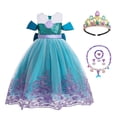 thumbnail image 4 of Vestido de sirena de verano, vestido de niña, vestido de princesa, vestido de actuación de Halloween para niños, 4 of 6