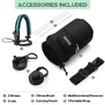 thumbnail image 7 of GEDUX 64oz Insulated Stainless Steel Water Bottle with 2 Leak Proof Lids(Spout Lid and Straw Lid) Wide Mouth Powder-Coated Water Bottle with Paracord Handle for Sports and Travel, 7 of 7