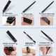 thumbnail image 2 of Set de manicura para hombre - Kit de pedicura profesional de acero inoxidable 15 en 1 Kit de cuidado de tijeras para uñas con estuche de viaje de cuero negro (rojo), 2 of 7