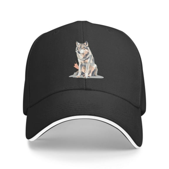 Cartoon Wolf Baseball Caps for Men Women Fashion Summer Casquette Adjustable Casual Trucker Hats for Outdoor Activities