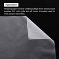 thumbnail image 4 of Unique Bargains Waterproof Floral Wrapping Paper 22.8x22.8 Inch Class Flower Wrapping Paper for DIY Packaging White 20 Pcs, 4 of 7