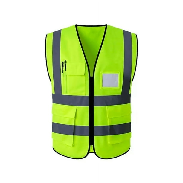 Chaleco de Seguridad Simonetta Vespetti Talla XL Amarillo con Tiras Reflectantes y Cierre