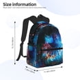 thumbnail image 4 of Lsque Modern Colorful Eyes Classic Casual Backpack - Large Capacity Water-Resistant Backpack for School, Work, Travel, and Outdoor Activities, 4 of 8