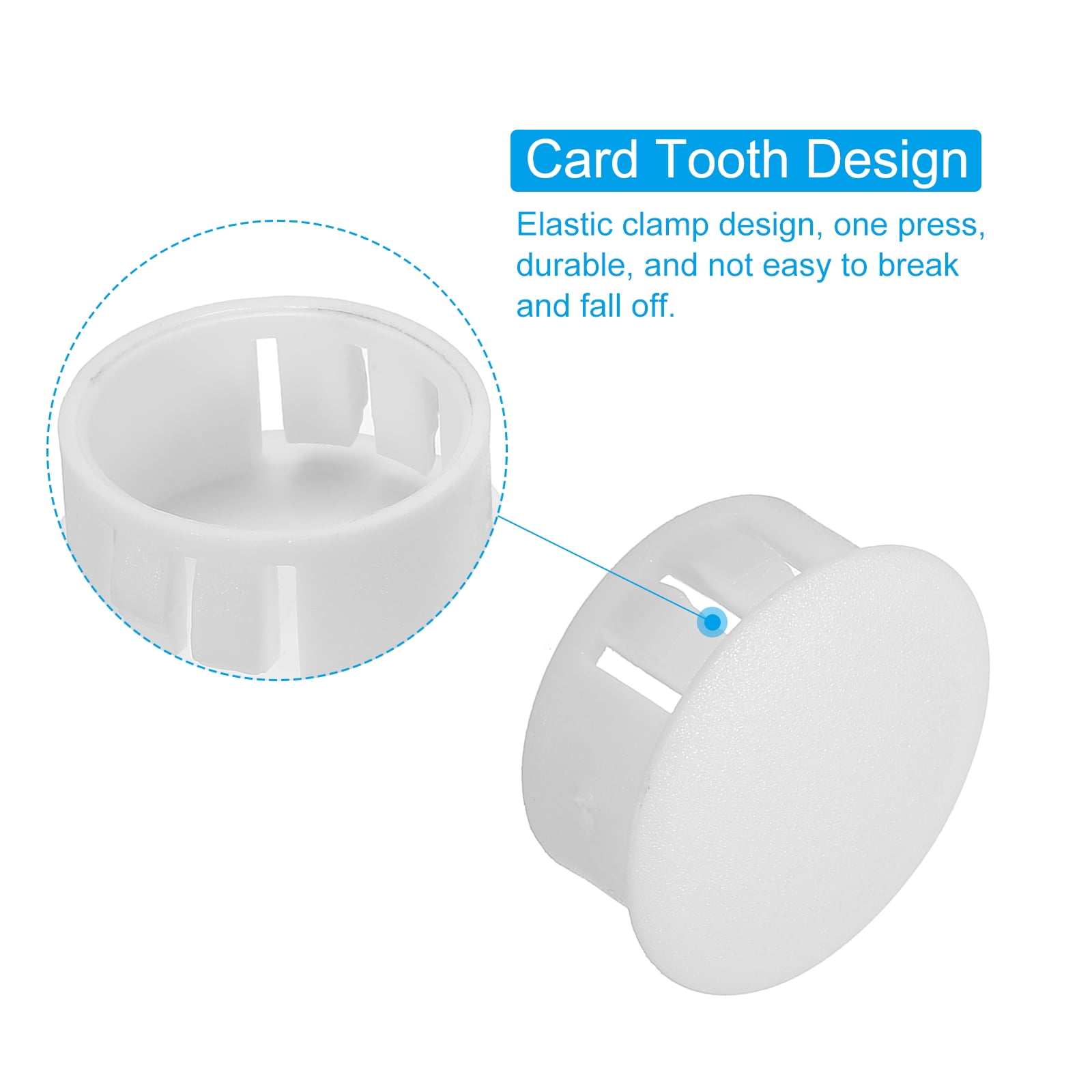 XD4-6 Sizes Plastic Hole Plugs, Assorted Flush Type Hole Plugs Locking Insert End Cap Panel Hole Plugs Cabinets Machines Furniture 3 16 1 4 5 16 3 8 1