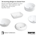 thumbnail image 2 of Karran Usa Vc-421 Valera 16" Circular Vitreous China Vessel Bathroom Sink - White, 2 of 5