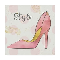 Trademark Fine Art 'Fashion Blooms I Pink' Canvas Art by Jess Aiken
