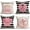 Pink Valentine, variant on Pink Flamingo with Hat 4Pack Farmhouse Pillow Covers 18x18 Inch Cotton Linen Christmas Santa Decorative Pillow Cover Coastal Beach Greetings Pillow Case Outdoor Decor (P-C)