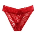 thumbnail image 2 of HUPOM Sheer Panties Panties In Clothing Pants Leisure Tie Seamless Waistband Red XL, 2 of 6