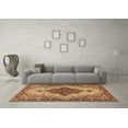 thumbnail image 3 of Ahgly Company Indoor Rectangle Medallion Brown Traditional Area Rugs, 7' x 10', 3 of 4
