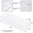 thumbnail image 2 of LAICAIW Plastic Cable Management Box with 10 Wire Ties, Clear Power Cord Organizer with 8 Compartments, Electronics Organizer for Office, Home Use, Desk Accessories Storage for Stationery Supplies, 2 of 7