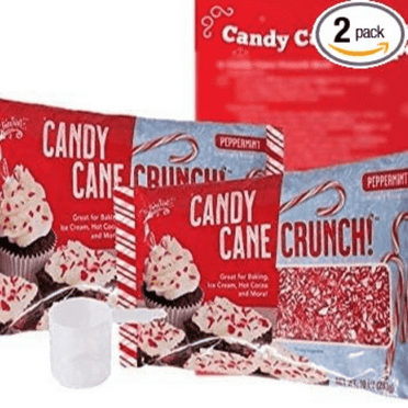 Candy Cane Peppermint Crushed 10 oz, 2 Pack - Festive Topping for Treats
