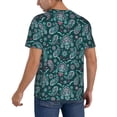 thumbnail image 2 of KLL Vintage Floral for Men's Baseball Shirts,Short Sleeve Casual Shirts Button Down Shirt for Men Beach Summer Wedding Shirt-Large, 2 of 7