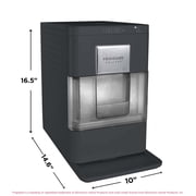 Frigidaire Gallery 44 lbs. Nugget Ice Maker, Self-Cleaning Countertop Soft Pellet Ice Machine with Controls, Black
