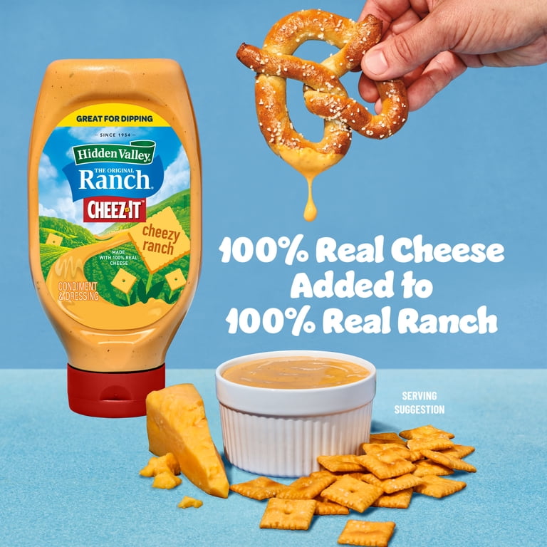 cheez its ranch dressing Hidden Valley Cheezy Condiment and Dressing, 20 fl oz Bottle Cheez it Ranch Review -