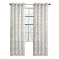 thumbnail image 4 of Loft Living Jennifer Botanical Print Grommet Single Curtain Panel Light-filtering 52" x 95" in Grey, 4 of 5