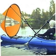 thumbnail image 2 of Green Kayak Sail Paddle, Downwind Sail Kit Kayak Downwind Sail Portable Folding Sail, 2 of 5