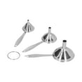 thumbnail image 3 of Embudo de cocina, embudos de embudo de acero inoxidable de 3 piezas para uso en la cocina Juego de embudos muy recomendado, 3 of 14