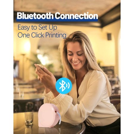 Bmatwk Wireless Label Maker- Bluetooth Rechargeable Phone ...