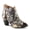 MET BLUE MULTI, variant on L`Artiste Icon-met Women’s Sculpted Heel Shootie with Hand-painted Comfort