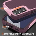 thumbnail image 3 of Designed for Samsung Galaxy A14 5G Case 2 in 1 Gift Militay Grade Drop Protective Rugged Heavy Duty Cover Shockproof Case for Galaxy A14 5G Phone Case for Women Men boy Girl (Pink+Rose Red), 3 of 8