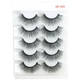 thumbnail image 1 of SKONHED 5 Pairs Eye Makeup Tools Natural Long Handmade Wispy Flared Crisscross Eye Lash Extension 6D Faux Mink Hair False Eyelashes 6D-020, 1 of 1