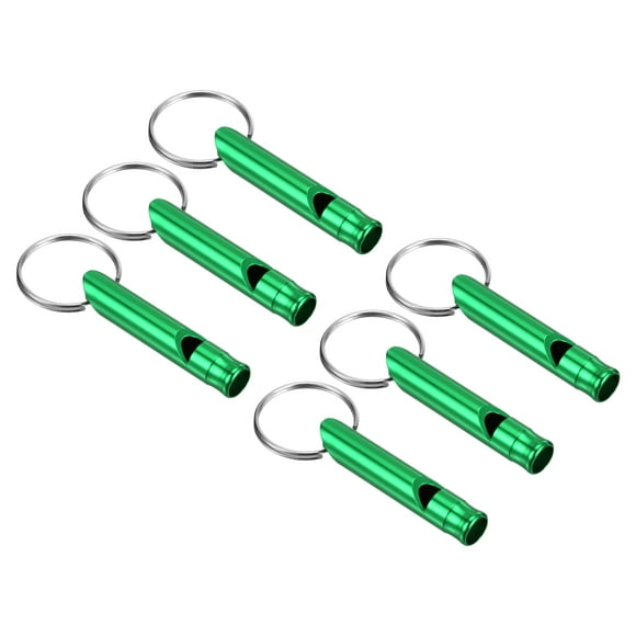Unique Bargains Safety Whistle, Aluminum Outdoor Survival Whistle for Hiking, Green