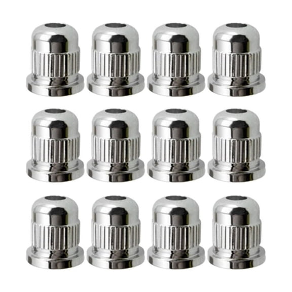 12Pcs Guitar String Mounting Ferrules For Telecaster String Through Silver US