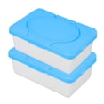 thumbnail image 2 of GOOHOCHY Dispensador de toallitas húmedas para bebé (2 unidades) con tapa, caja de pañuelos rellenable para el hogar y viajes, soporte ideal para la higiene del bebé., 2 of 8
