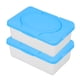thumbnail image 2 of GOOHOCHY Dispensador de toallitas húmedas para bebé (2 unidades) con tapa, caja de pañuelos rellenable para el hogar y viajes, soporte ideal para la higiene del bebé., 2 of 8