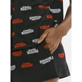 thumbnail image 4 of Netflix Stranger Things Women's Printed Notched Top and Shorts Pajama Set, 2-Piece, Sizes XS-3X, 4 of 5