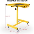 thumbnail image 7 of Adjustable Tear Down Work Table with Drawer for Garages, Repair Shops, and DIY, Portable, (4) 2.5" Swivel Casters, 220 Pound Capacity, Rubber Corners, Heavy Duty Steel, 7 of 7