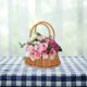 thumbnail image 3 of Woven Basket,Handmade Woven Hanging Basket Artificial Rattan,Hanging Storage Basket Fruit Sundries Holder,Wall Hanging Basket Organizer Home Garden,basket With Handle Kitchen Balcony,Key, 3 of 9