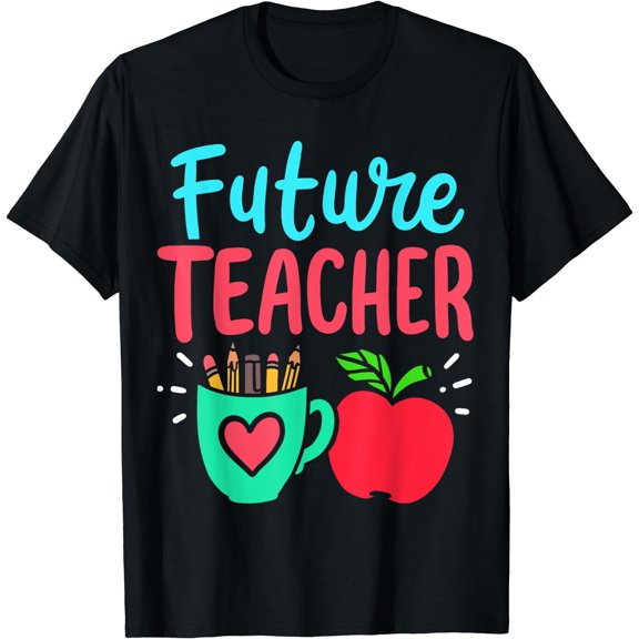 Future Teacher Education Student T-Shirt Black Medium