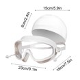 thumbnail image 2 of Adult Swimming Goggles under $5! Yrmaups Adult Large Frame Swimming Goggles, Anti Fog High Definition Swim Goggles with Earplugs, Waterproof Goggles for Swimming and Sports, Swim Set with Nose Clip, 2 of 4