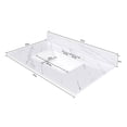 thumbnail image 4 of 31 Inch Marble Vanity Top, White Vanity Top with Pre-drilled Faucet Holes, Bathroom Vanity Top with Undermount Rectangular Middle Sink and 4" Height Backsplash,  Bianco Carrara Venato    RR, 4 of 16
