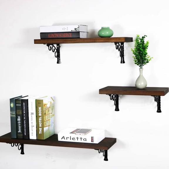 HOMEMAXS  Wall Shelving Decorate Shelves Brackets Iron Multi-functional Shelf