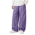 thumbnail image 7 of Mifsaly Boys Quick Dry Parachute Pants Kids Wide Leg Baggy Track Pant Lightweight Quick Dry Casual Outdoor Athletic Sportswear with Pockets, 7 of 7
