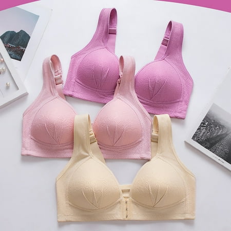 

Pntutb Clearance Bras for Women Bra Soild Wire Free Underwear One-Piece Bra Everyday Underwear Beige XL