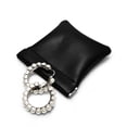 thumbnail image 3 of Oirlv 5-Pack 3.5" Black Leather Magnetic Closure Pouches, Portable Jewelry & Accessory Storage Bags for Travel, 3 of 7