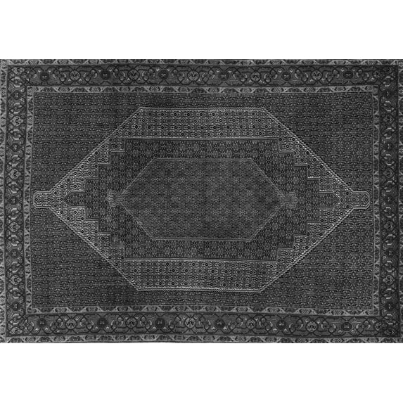 Ahgly Company Indoor Rectangle Persian Gray Traditional Area Rugs, 5' x 8'