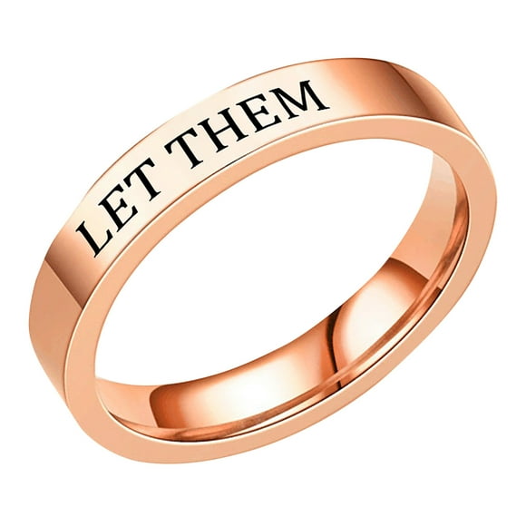 Inspirational Engraved Ring Motivational for Women Men Positive Message Jewelry Unique Encouragement Present
