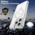 thumbnail image 3 of for iPhone 15 Pro Max Case with Invisible Magnetic Stand, Compatible with Mag-Safe -Grade Protection with Built-in Screen Protector, Shockproof Phone Case for Women Men, Clear, 3 of 6