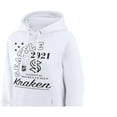 thumbnail image 2 of Men's Starter  White Seattle Kraken Arch City Team Graphic Fleece Pullover Hoodie, 2 of 3
