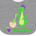 thumbnail image 4 of Inktastic I Love Grammy Boys or Girls Baby Bib, 4 of 4